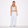 Animejisho Heather Gray Vexloria Drawstring Wide Leg Lounge Pants Relaxed Fit