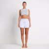 Animejisho Ice Gray Virexa Drawstring Lounge Shorts Wide Waistband Relaxed Fit